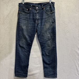 Levis Jeans Men's Size 36x30 Blue 502 Taper Fit Medium Wash Zip Fly Denim Jeans